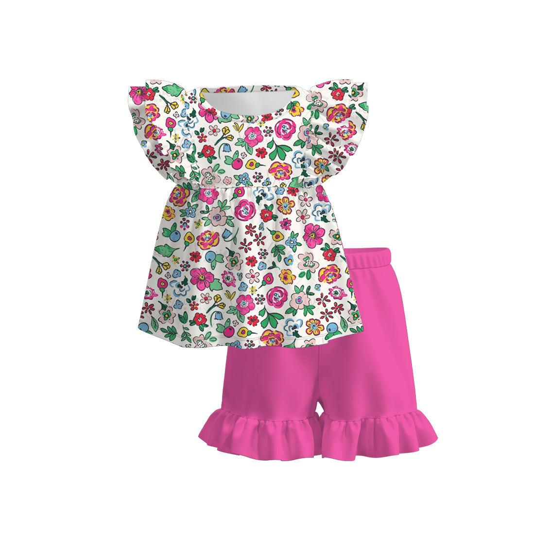 (Pre Order)Mommy and Me Spring&Summer Floral Print Dress,Romper