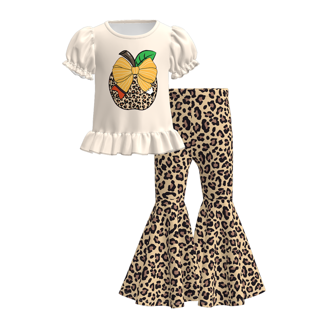 (Pre Order)Girls Summer Back To School Print Outfit Set