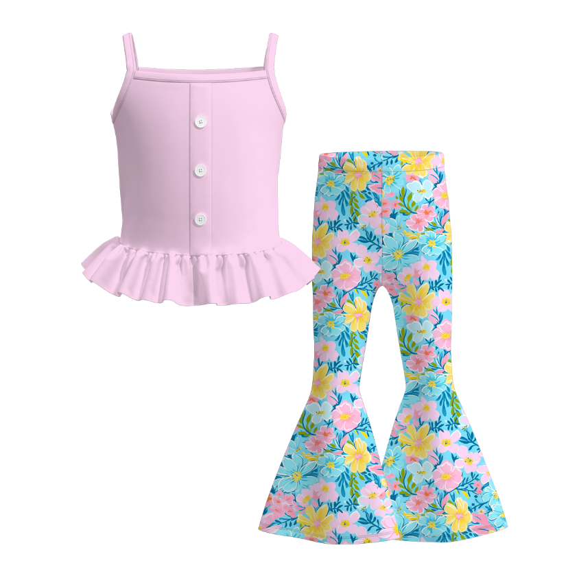 (Pre Order)Mommy and Me Spring&Summer Sunflower Print Dress,Set