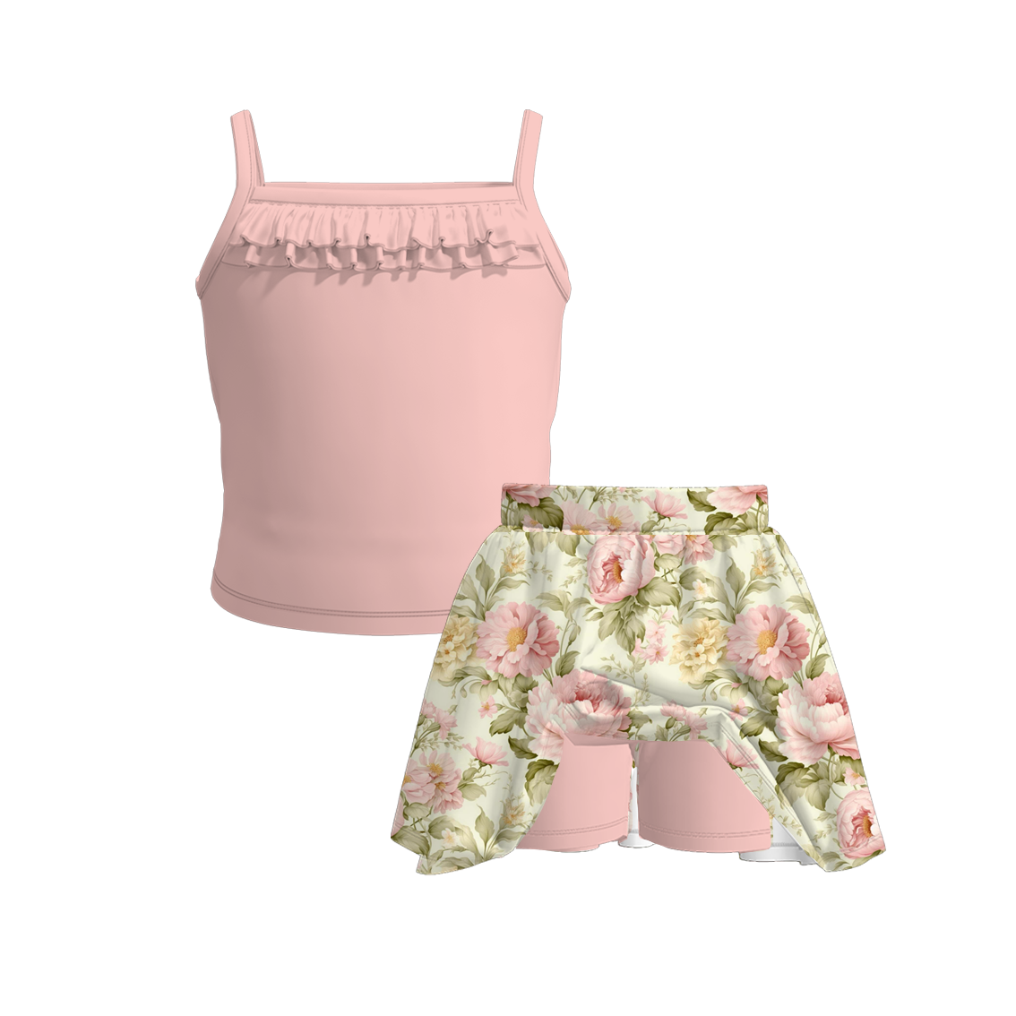 (Pre Order)Mommy and Me Summer Floral Print MAXI Dress,Set&Romper