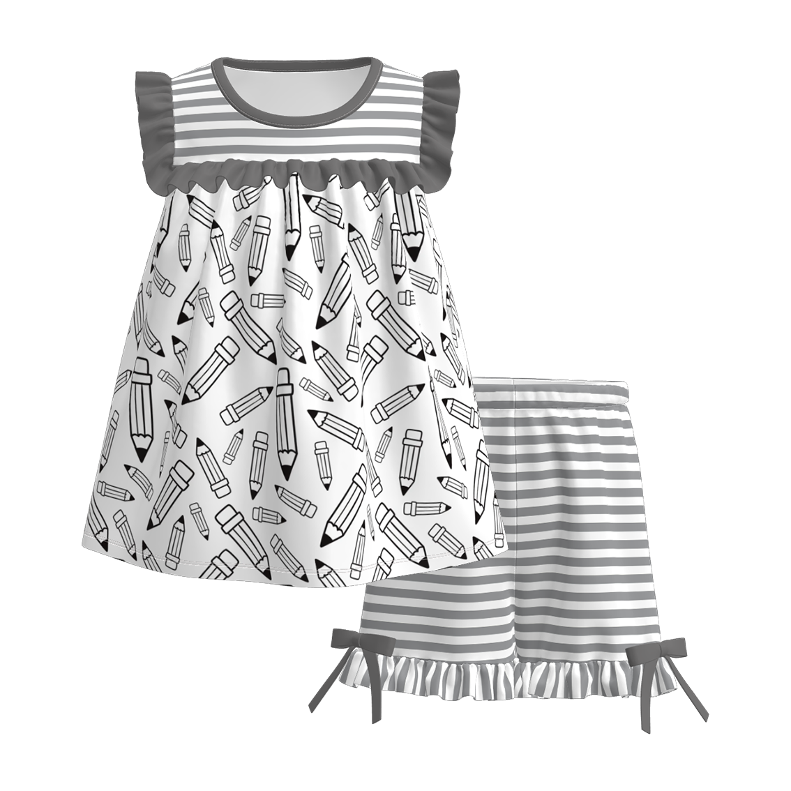 (Pre Order)Siblings Summer Back To School Print Dress,Set&Top