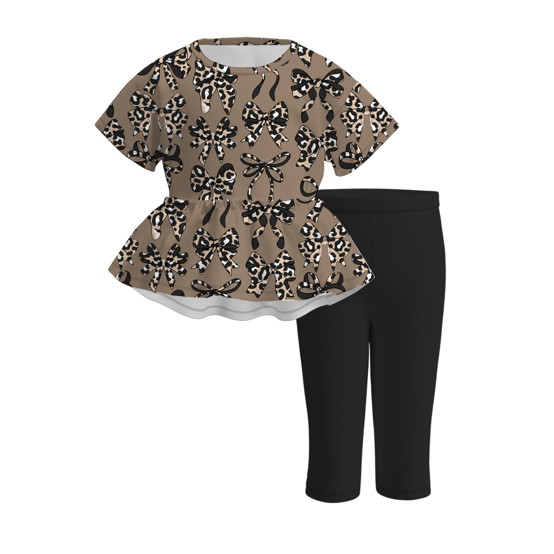 (Pre Order)Sisters Summer Bow Print Dress,Set,Pajamas&Romper