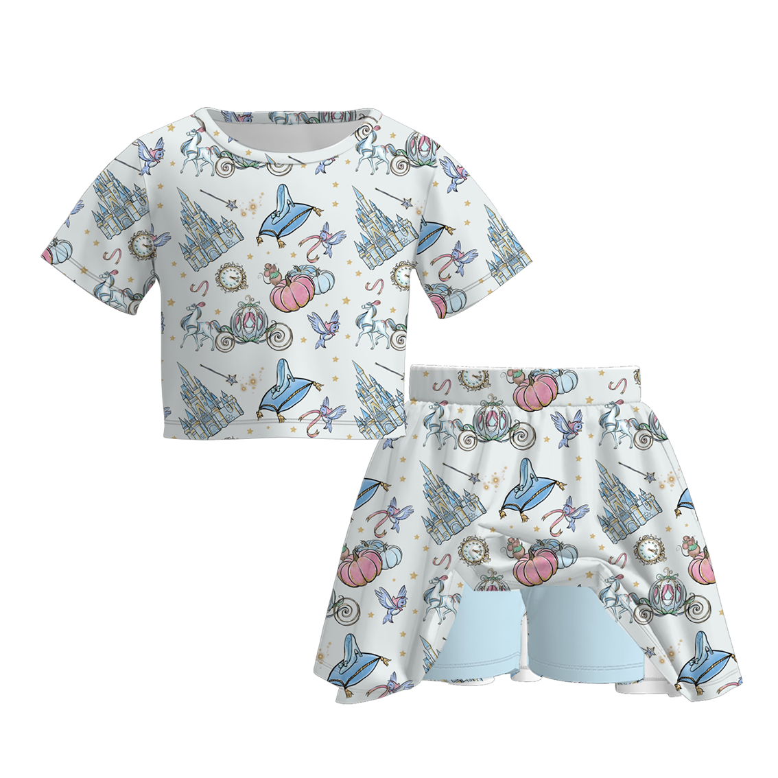 (Pre Order)Family Halloween Princess Print Dress,Set&Pajamas