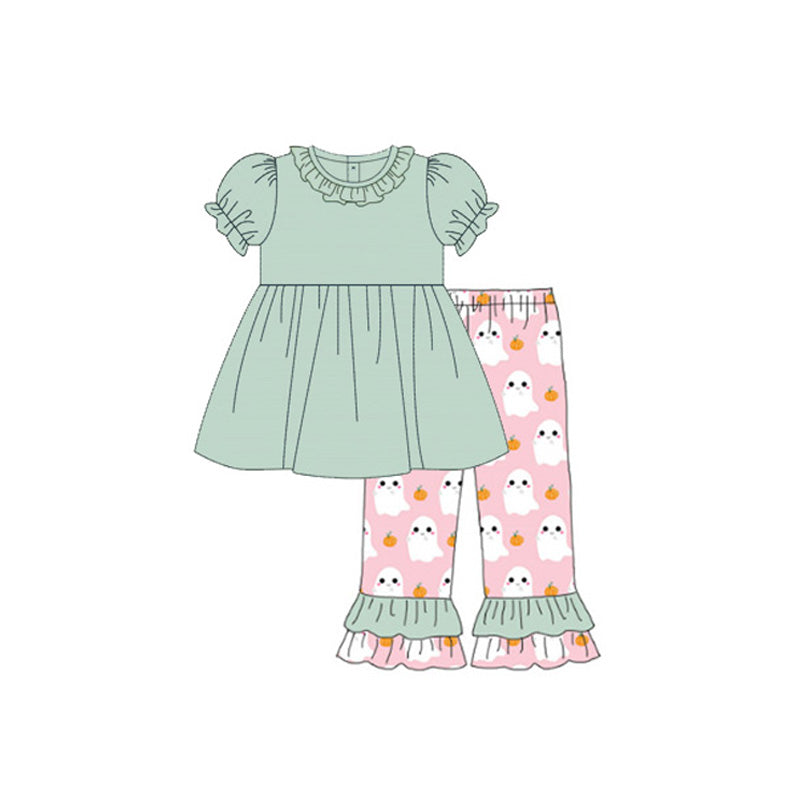 (Pre Order)Family Halloween Ghost Print Set&Romper