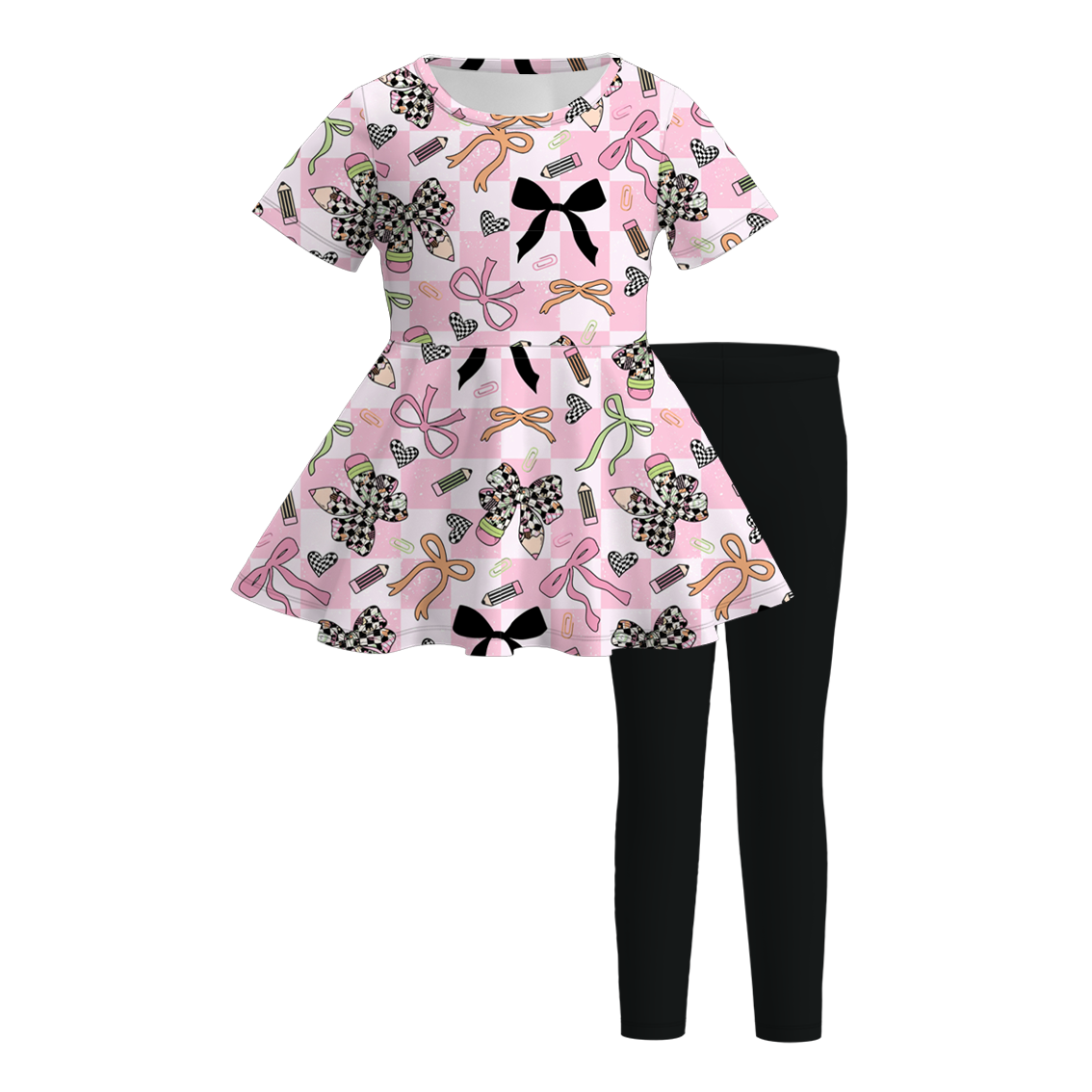 (Pre Order)Family Summer Back To School Print Dress,Set&Top