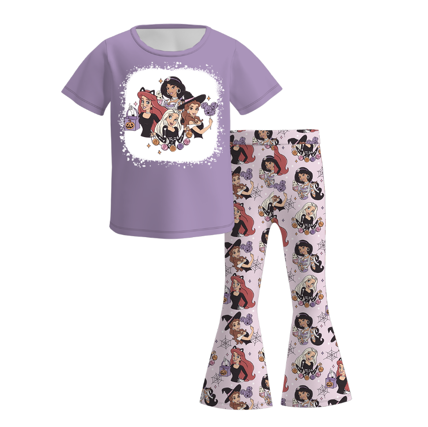 (Pre Order)Girls Halloween Ghost&Princess Print Set