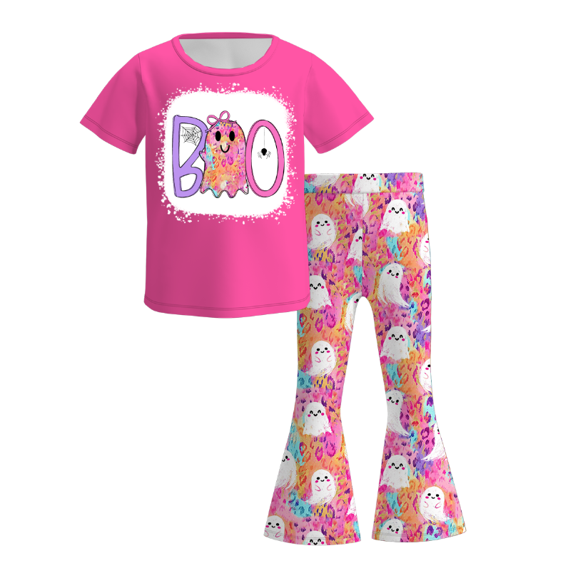 (Pre Order)Girls Halloween Ghost&Princess Print Set