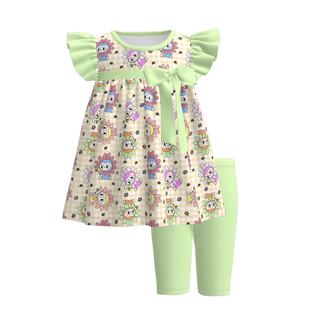 (Pre Order)Family Spring&Summer Print Dress,Set,Pajamas&Romper