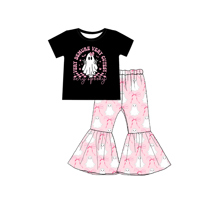 (Pre Order)Family Halloween Ghost Print Set,Pajamas&Romper