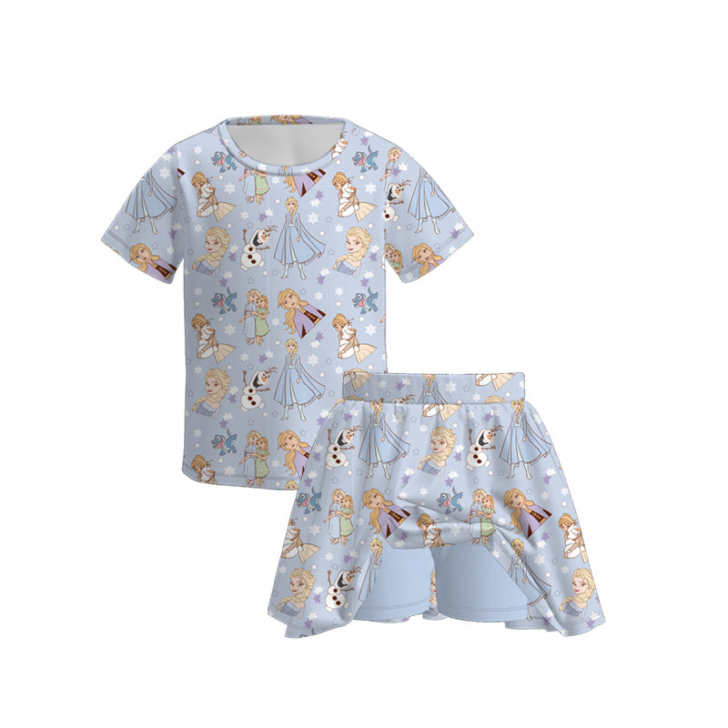 (Pre Order)Family Spring and Summer Princess Print Set,Pajamas&Top