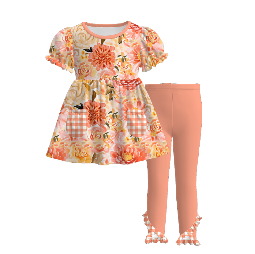 (Pre Order)Family Fall Floral Print Dress&Set