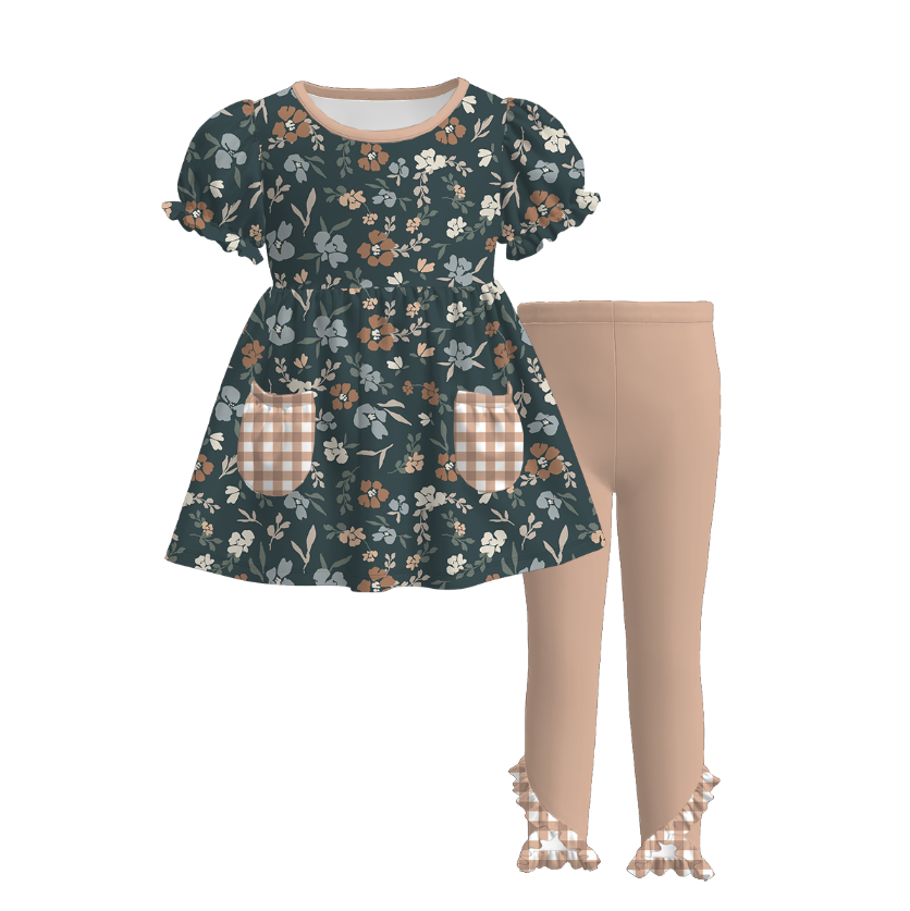 (Pre Order)Family Fall Floral Print Dress&Set