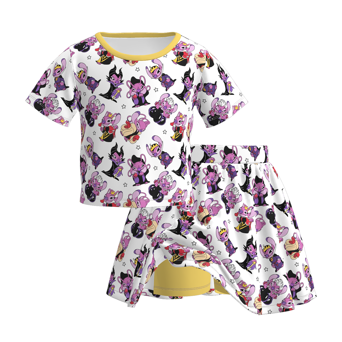 (Pre Order)Family Halloween Cartoon Print Dress,Set&Romper