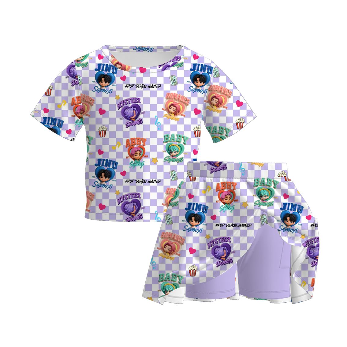 (Pre Order)Girls Movie Character Print Dress,Set&Top
