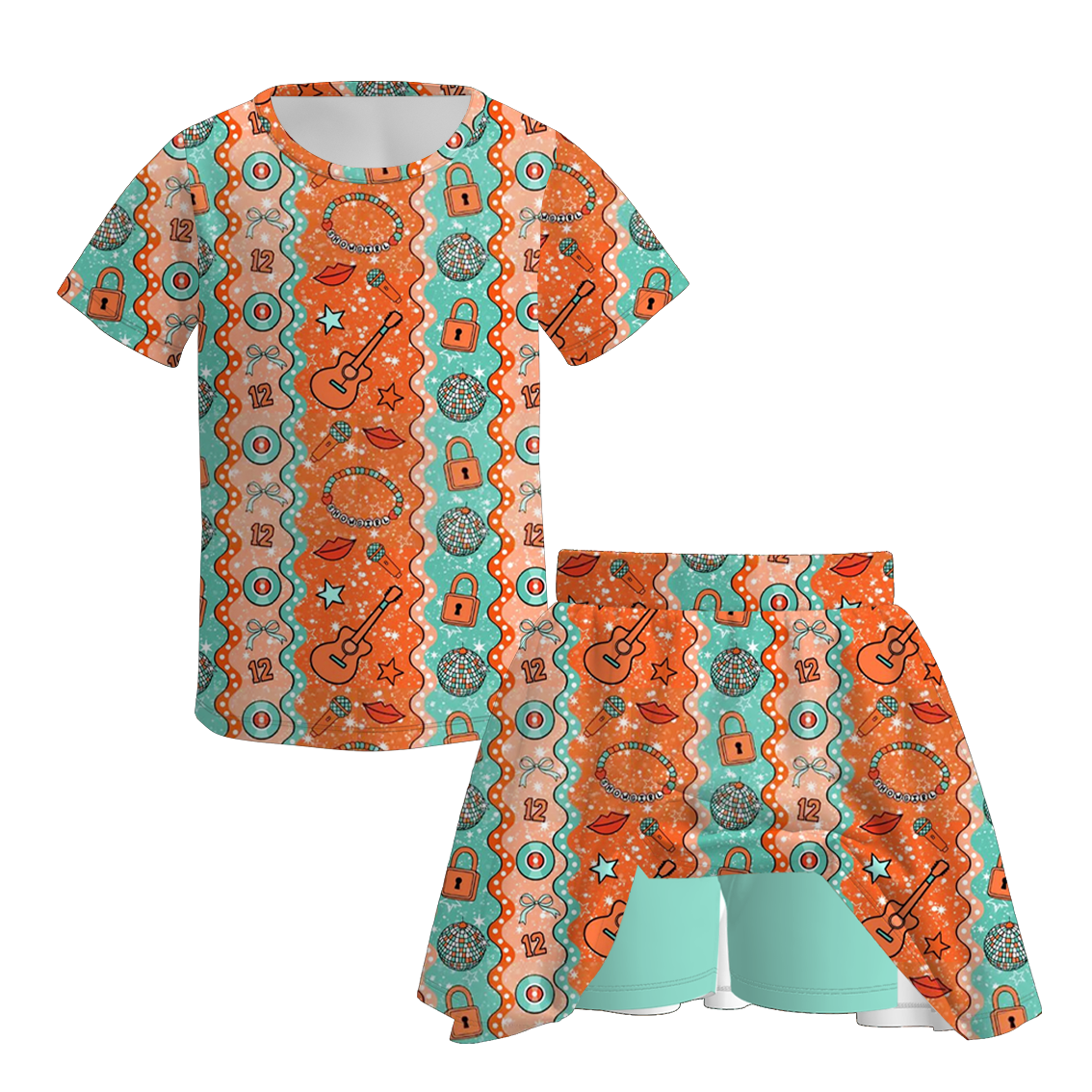 (Pre Order)Family TS Showgirl Print Dress,Set,Pants&Top