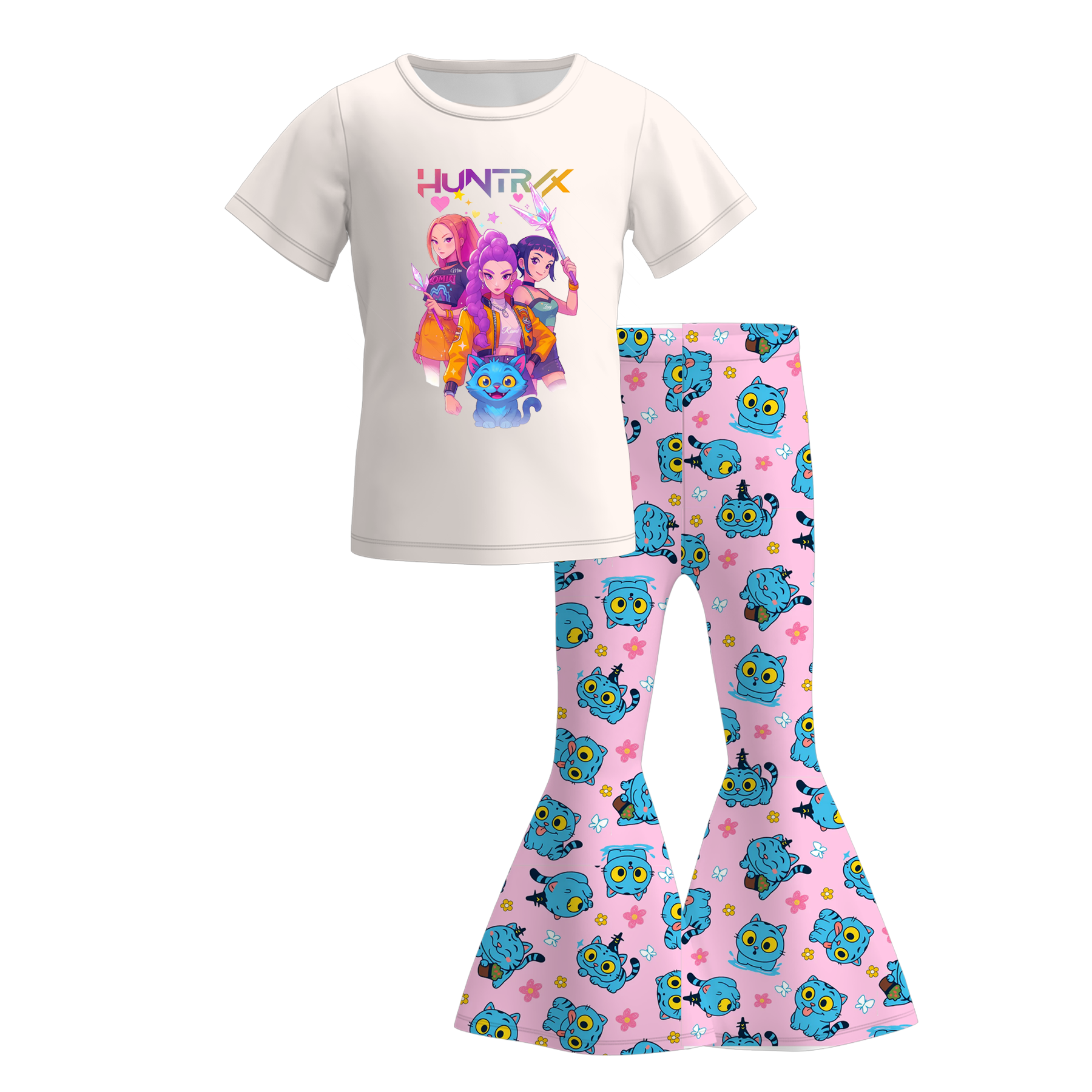(Pre Order)Girls Movie Character Print Outfit Set