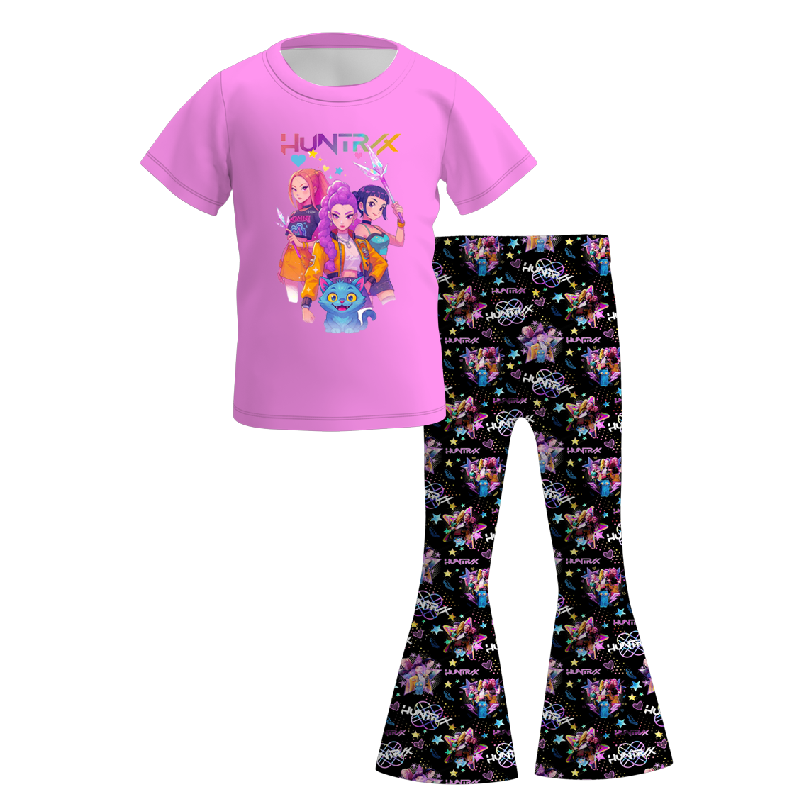 (Pre Order)Girls Movie Character Print Outfit Set