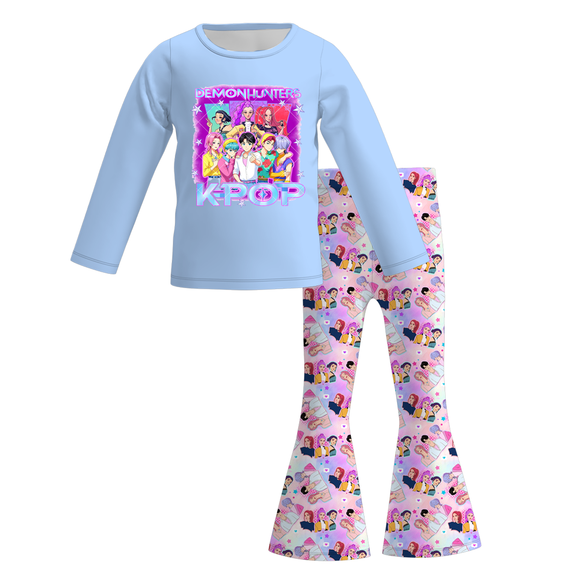 (Pre Order)Girls Movie Character Print Outfit Set