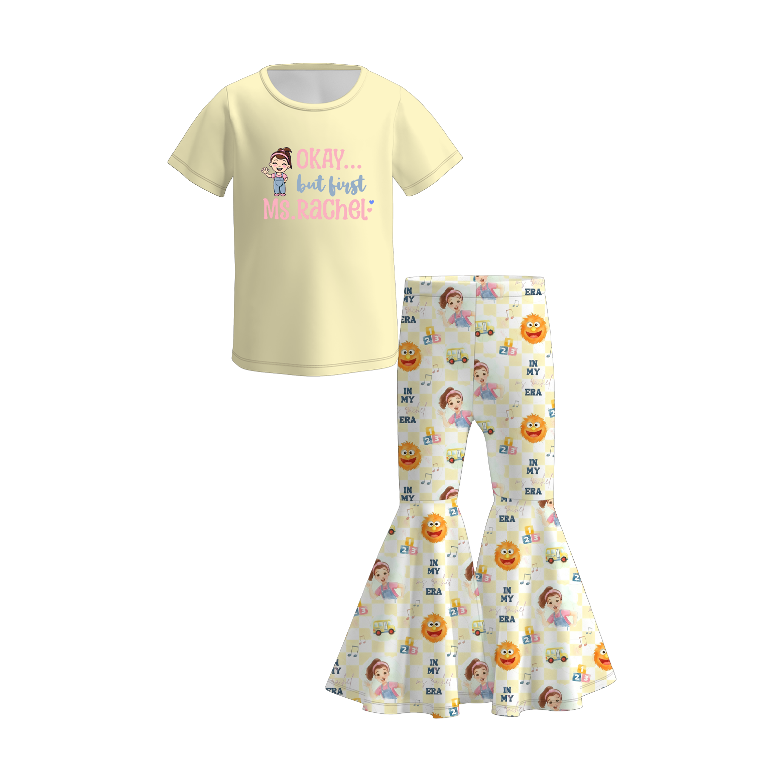 (Pre Order)Siblings Cartoon Print Set&Top