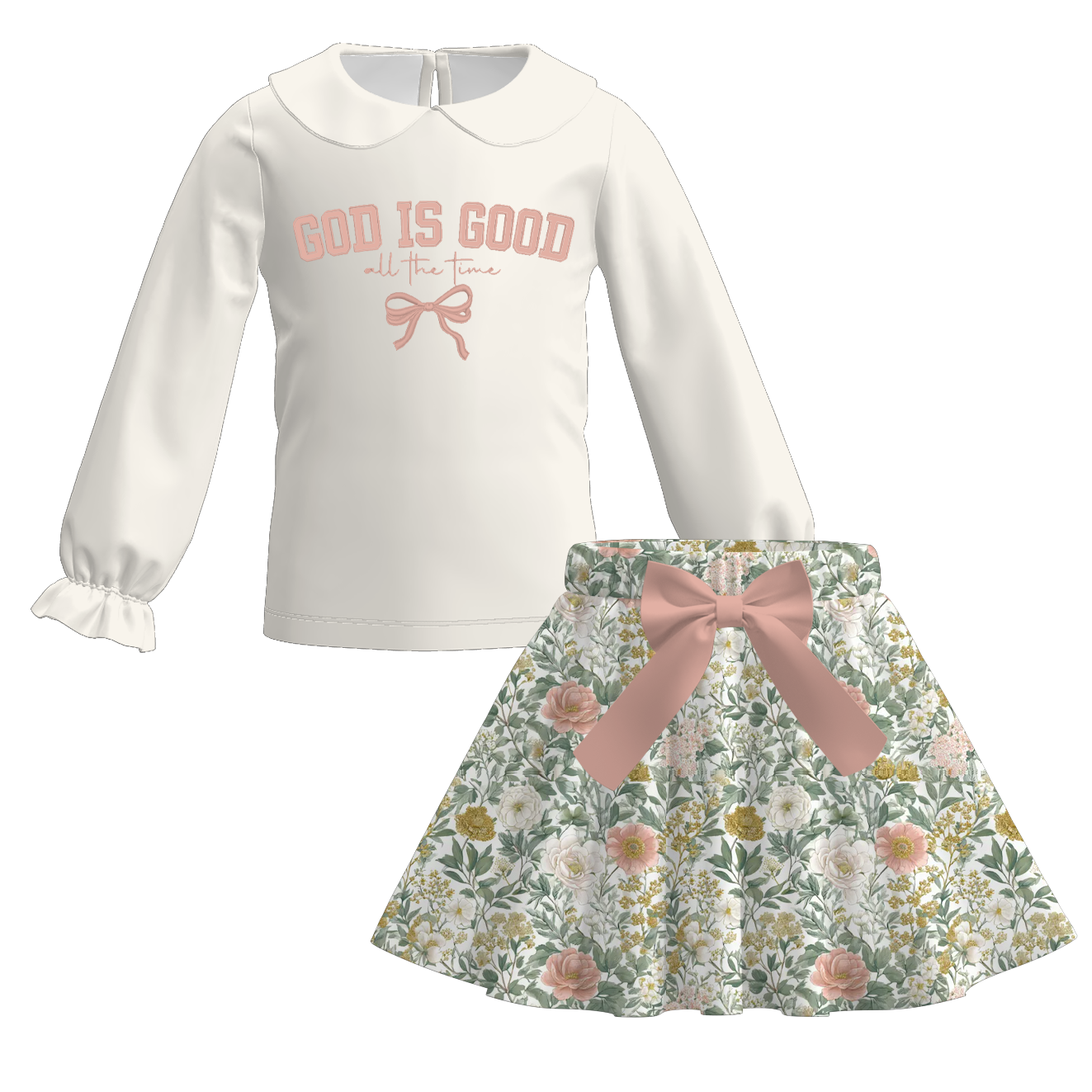 (Pre Order)Sisters Spring&Summer Embroidery Set&Romper