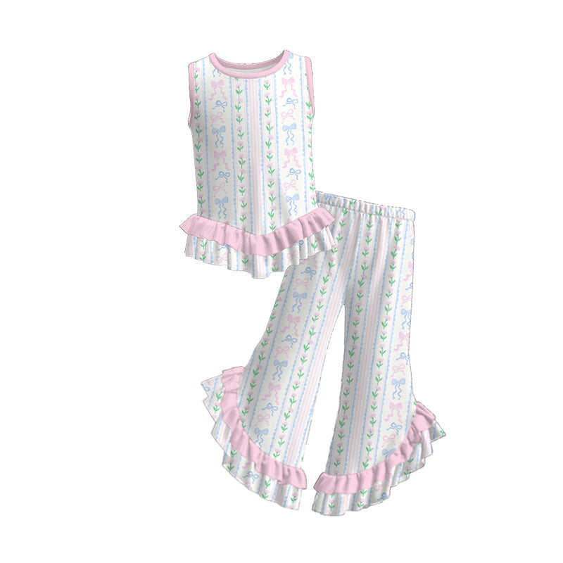 (Pre Order)Girls Easter Print Outfit Set