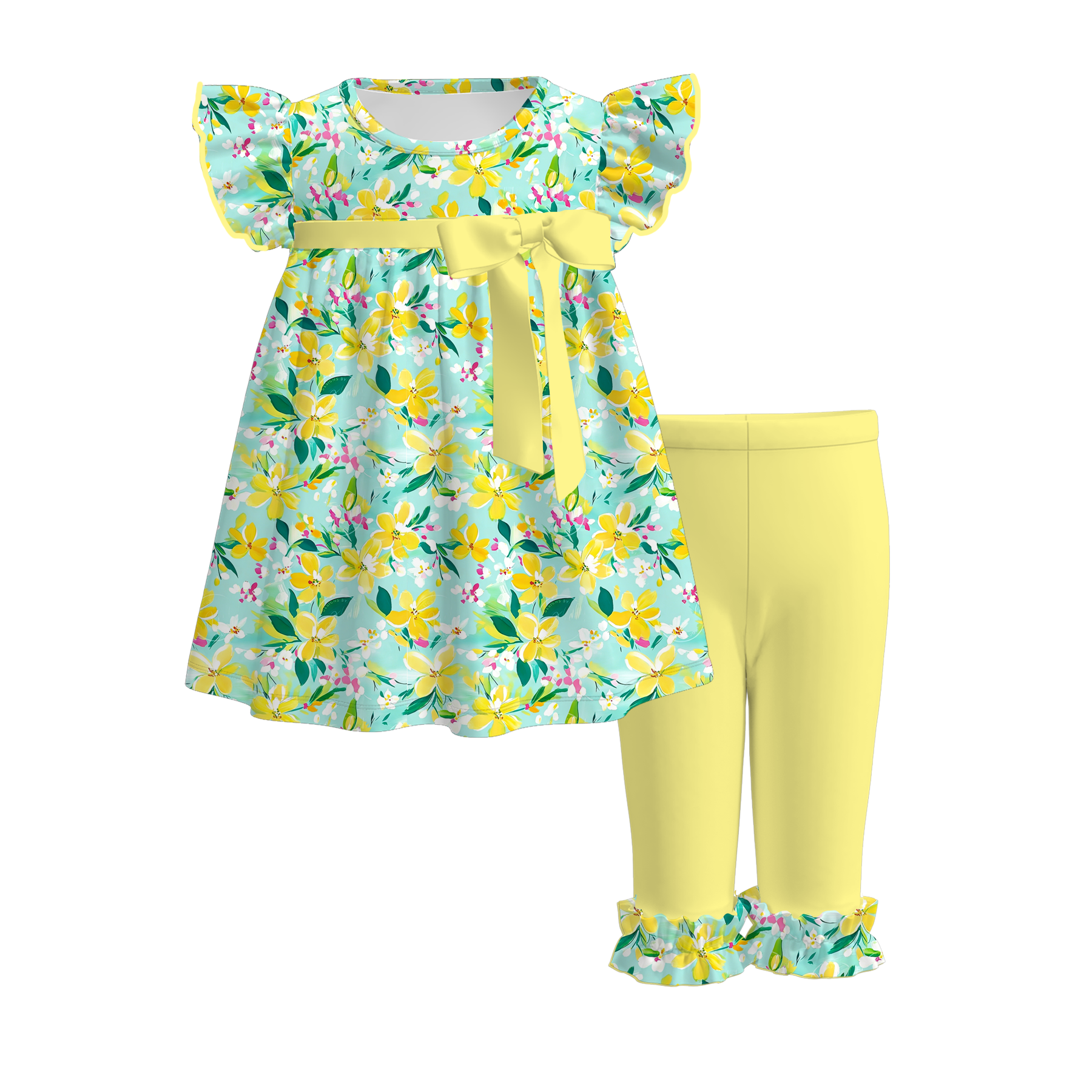 (Pre Order)Sisters Spring&Summer Floral Print Set&Romper