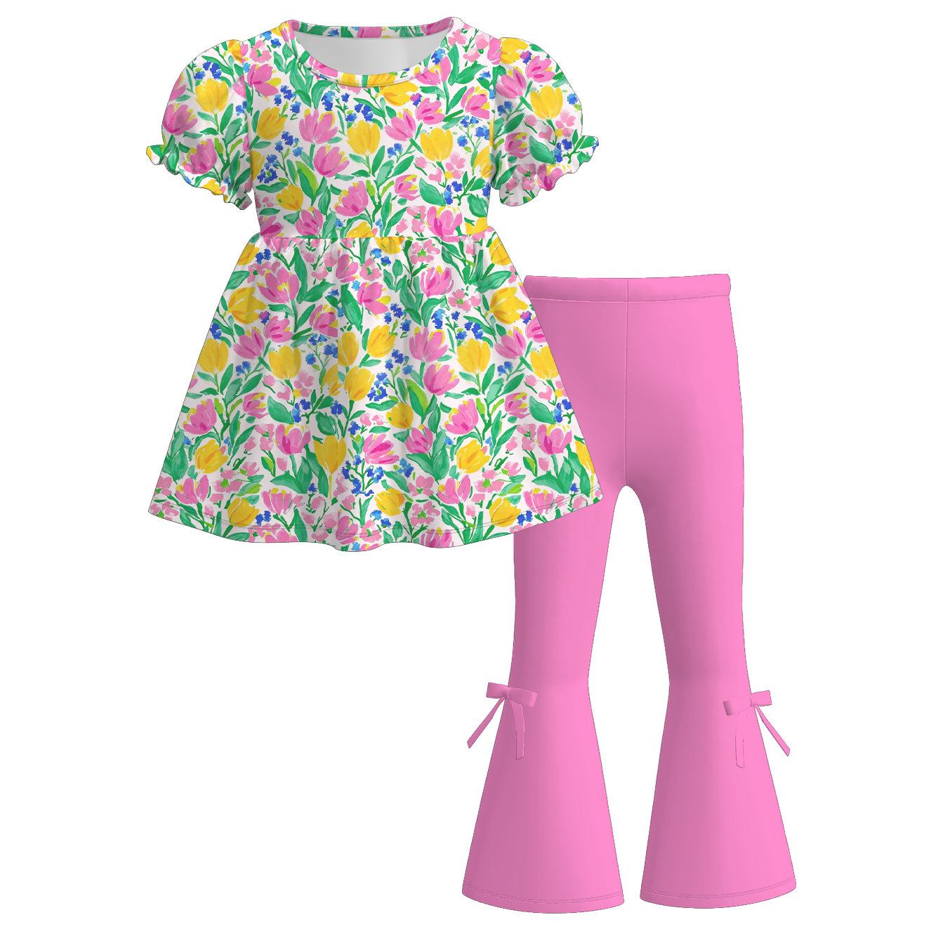 (Pre Order)Family Easter Floral Print Dress,Set&Romper