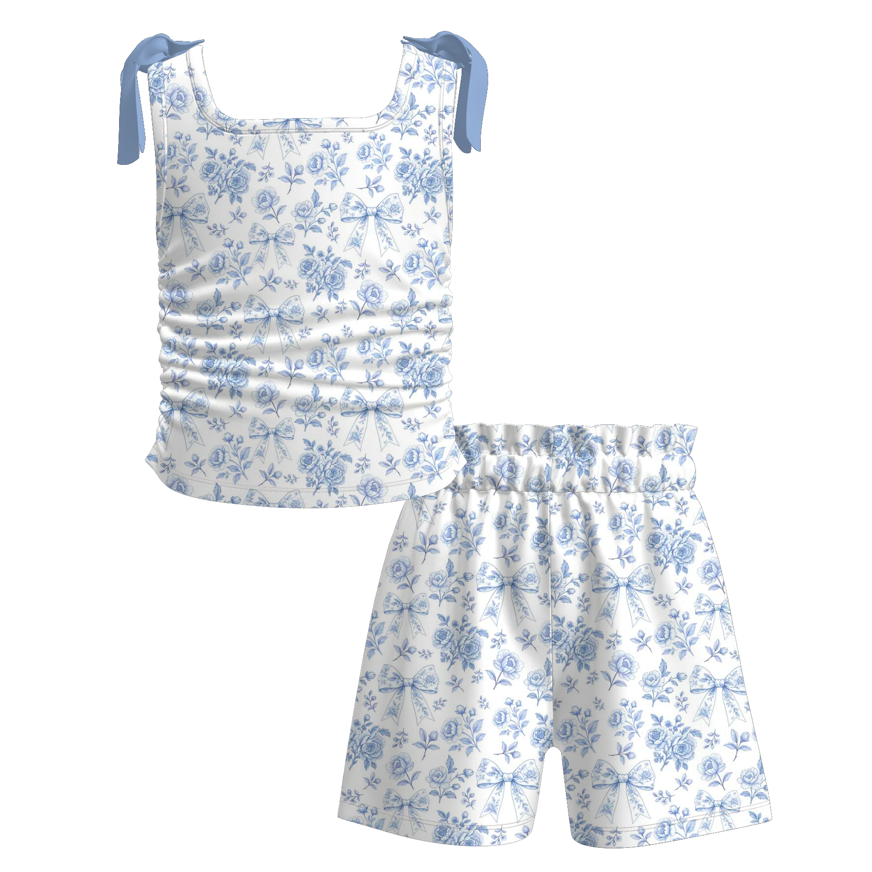 (Pre Order)Family Spring&Summer Floral Print Dress,Set&Romper