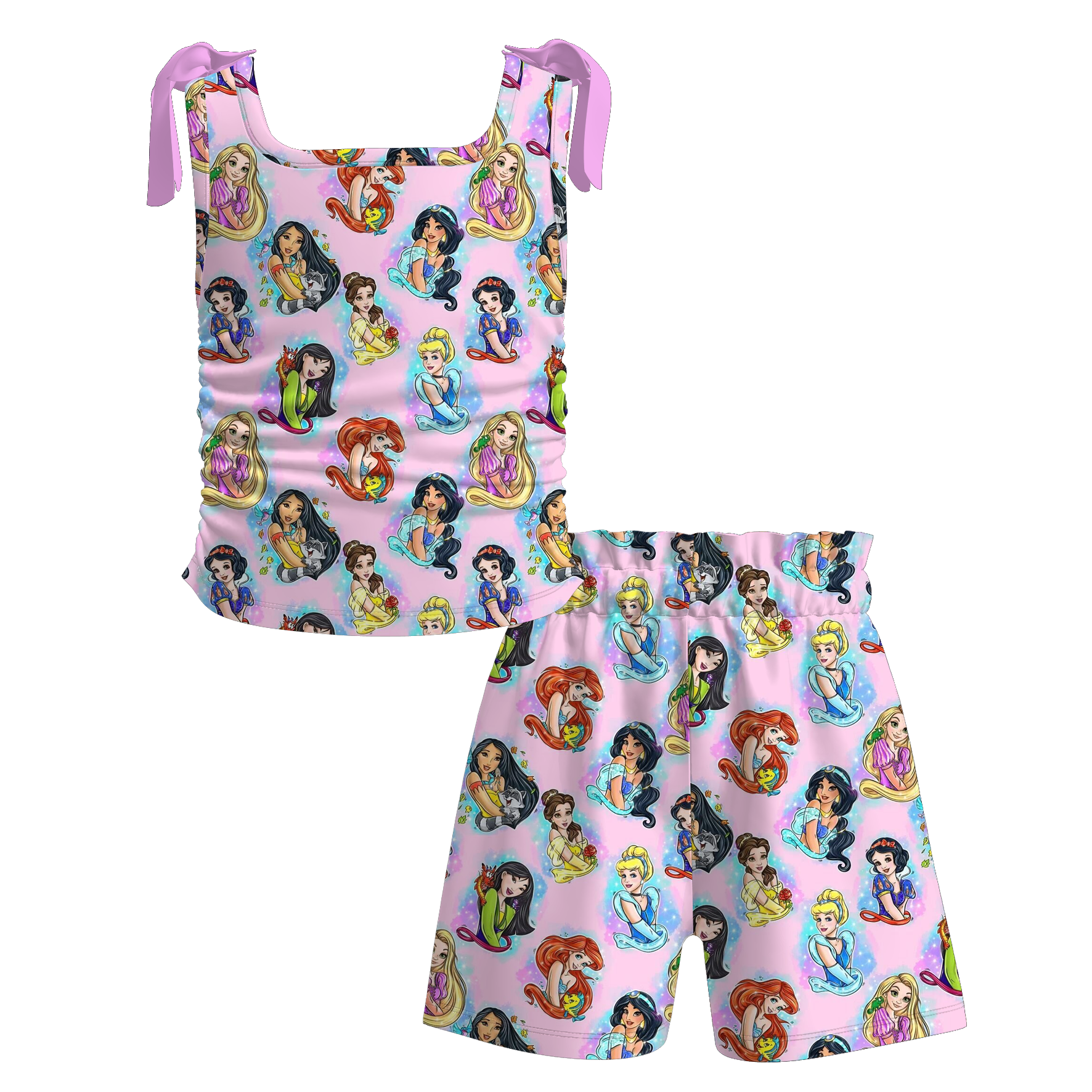 (Pre Order)Girls Spring&Summer Princess Print Dress&Set