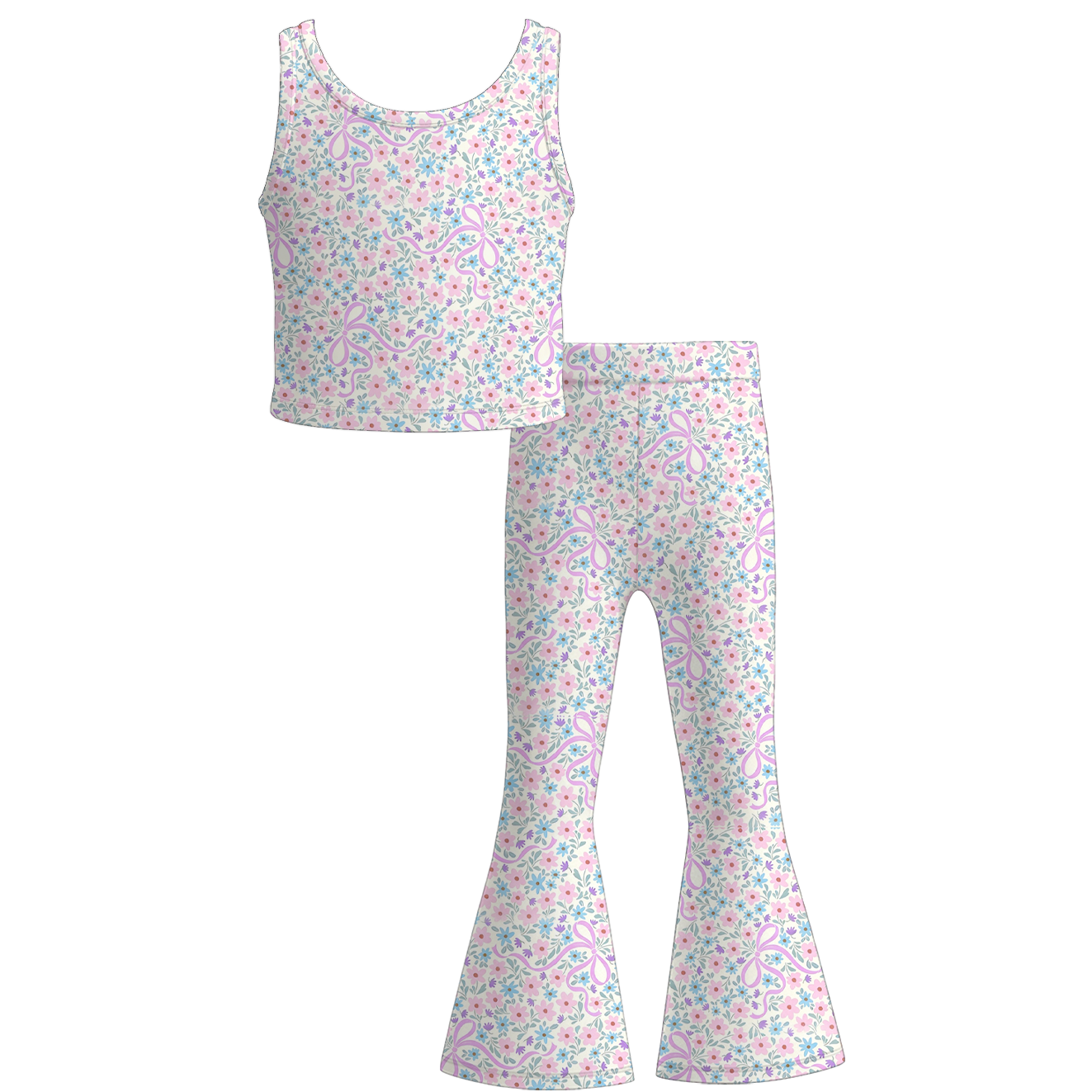 (Pre Order)Family Spring&Summer Floral Print Dress,Set&Romper