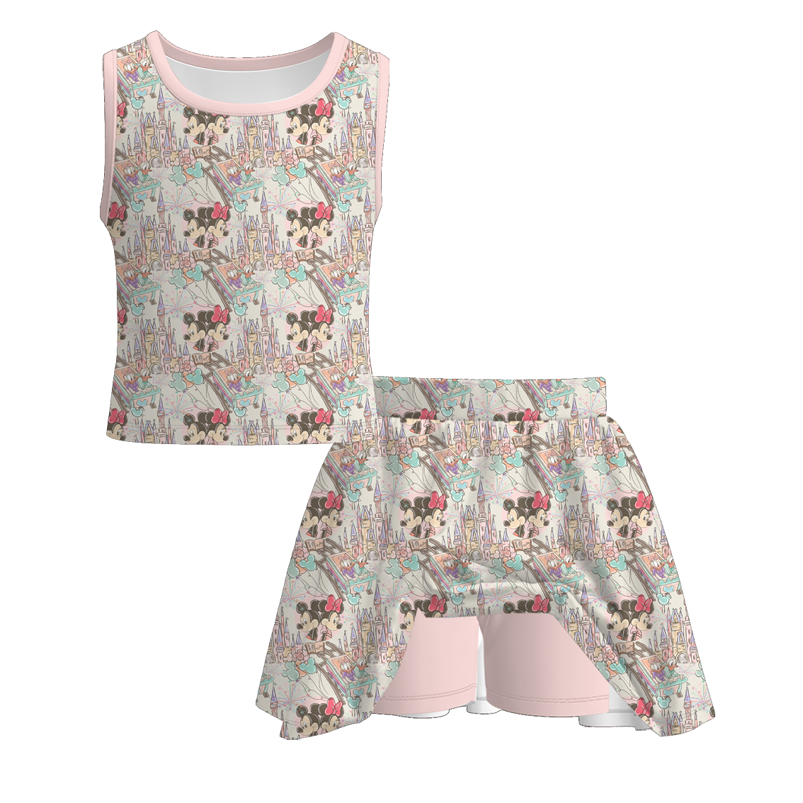(Pre Order)Sisters Spring&Summer Magical World Print Dress,Set&Romper