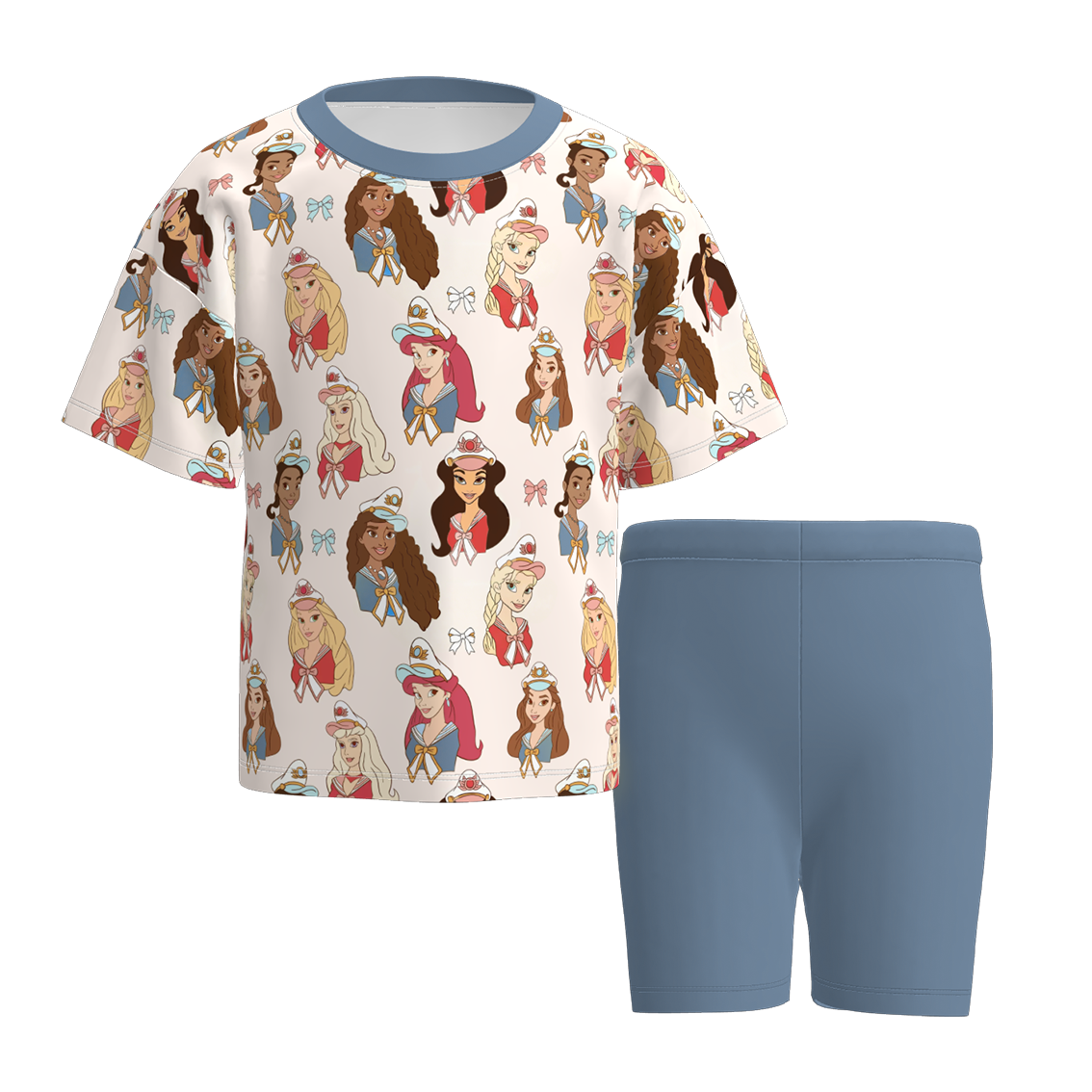 (Pre Order)Sisters Spring&Summer Princess Print Dress,Set