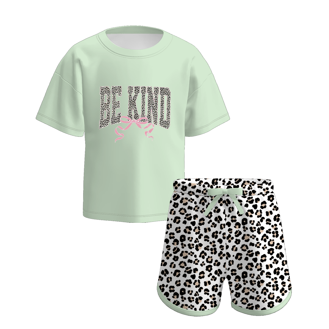 (Pre Order)Mommy and Me Spring&Summer Print Shorts Set