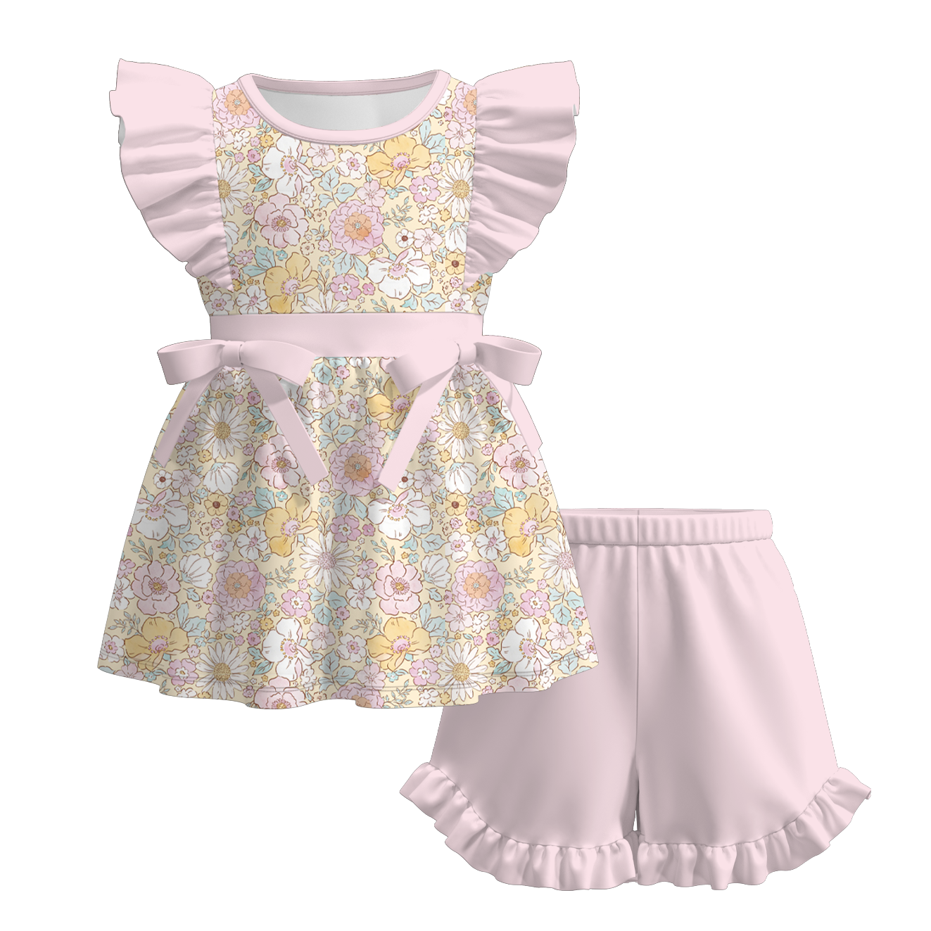 (Pre Order+Prepack Zone)Sisters Floral Print Dress,Set&Romper