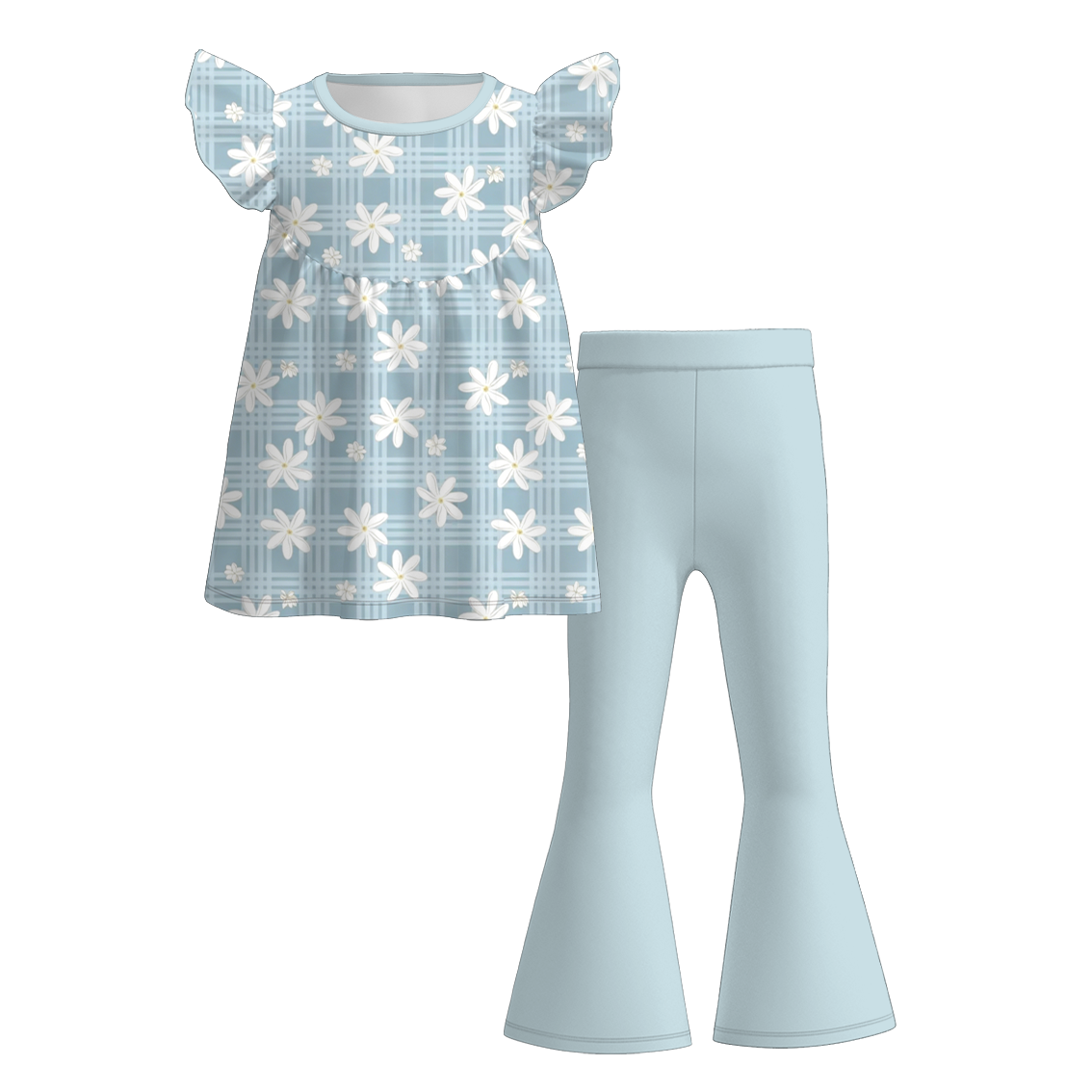 (Pre Order+Prepack Zone)Sisters Fall Daisy Print Dress,Set,Pants&Romper