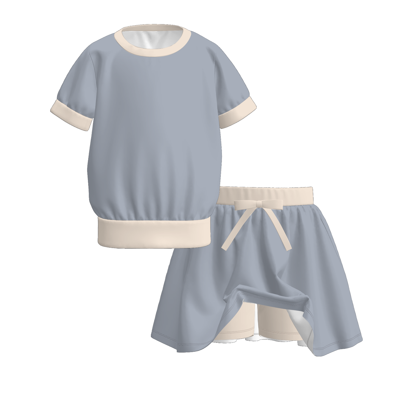 (Pre Order)Girls Fall Basic Skort Set