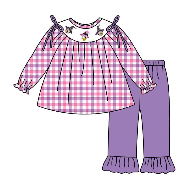 (Weekly Pre-Order)Girls Halloween Cartoon Embroidery Smocked Dress&Romper(Ends Wednesday)