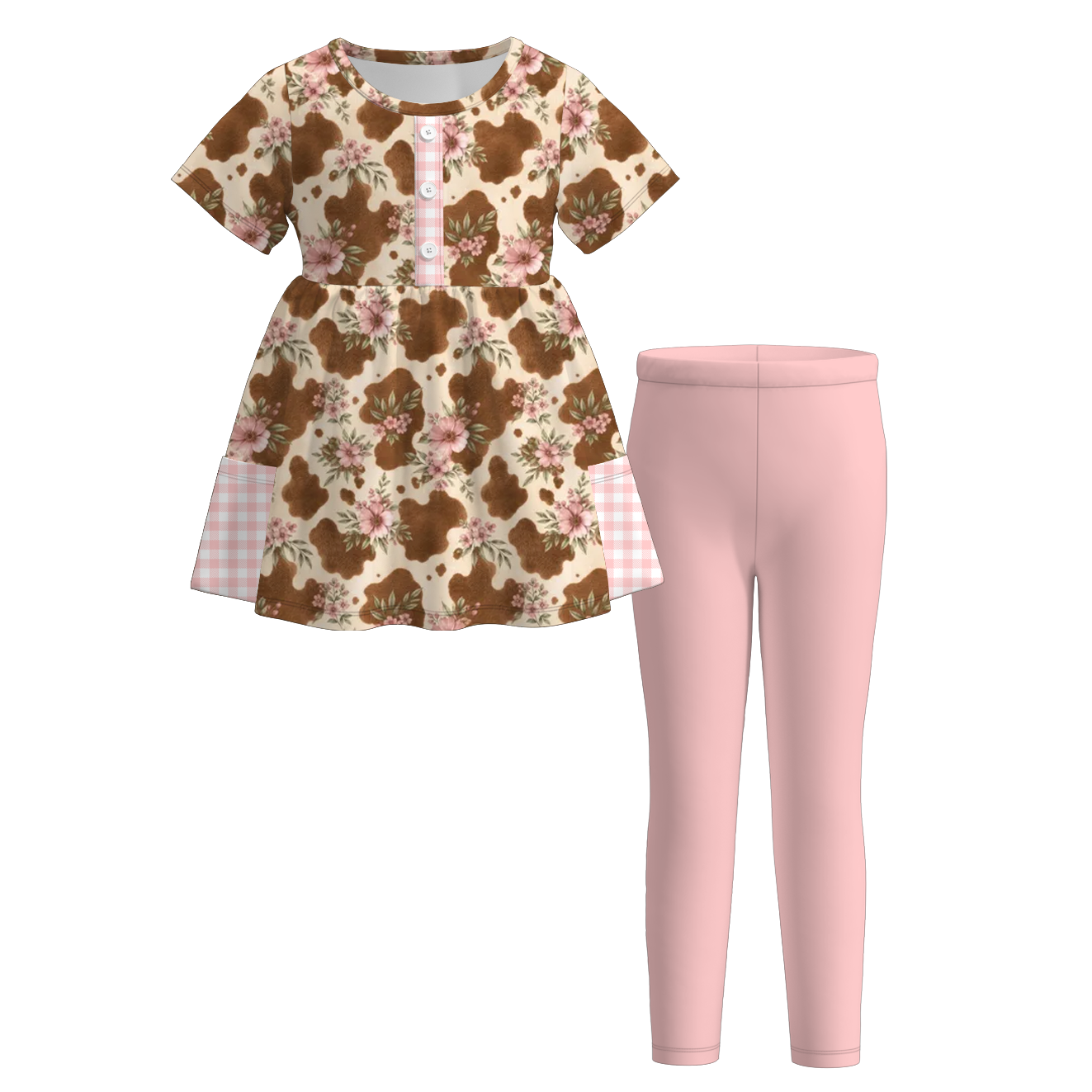 (Pre Order)Sisters Fall Floral Print Set&Jumpsuit