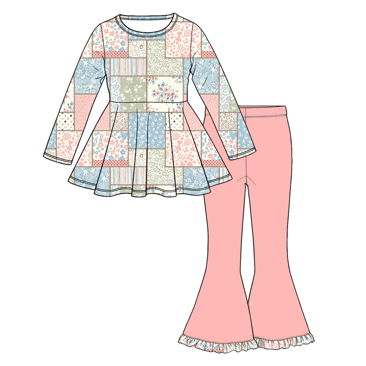 (Weekly Pre-Order)Family Fall Floral Print Dress,Set&Romper(Ends 9.20)