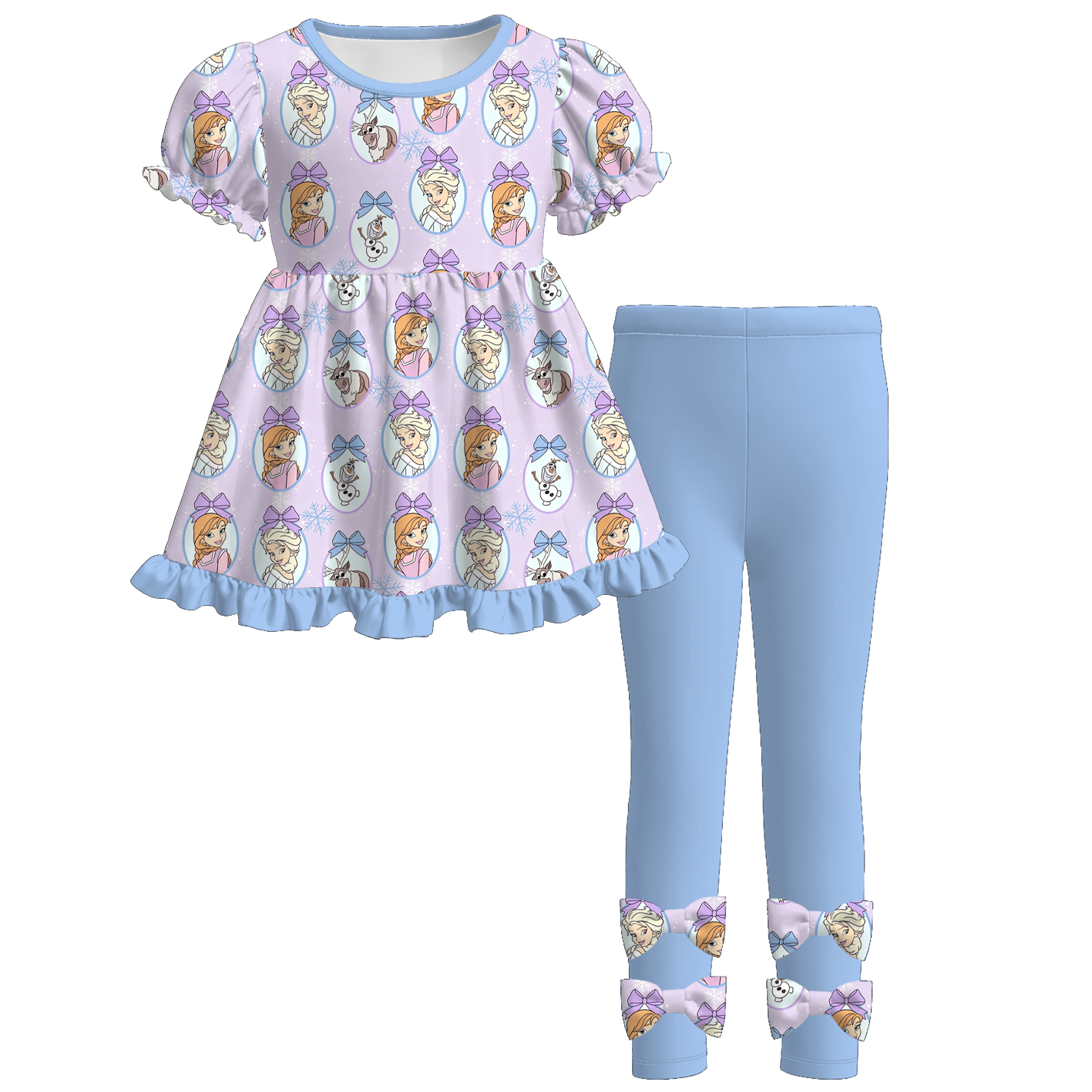 (Weekly Pre-Order)Girls Princess Ruffle Outfit Set(Ends 9.13)