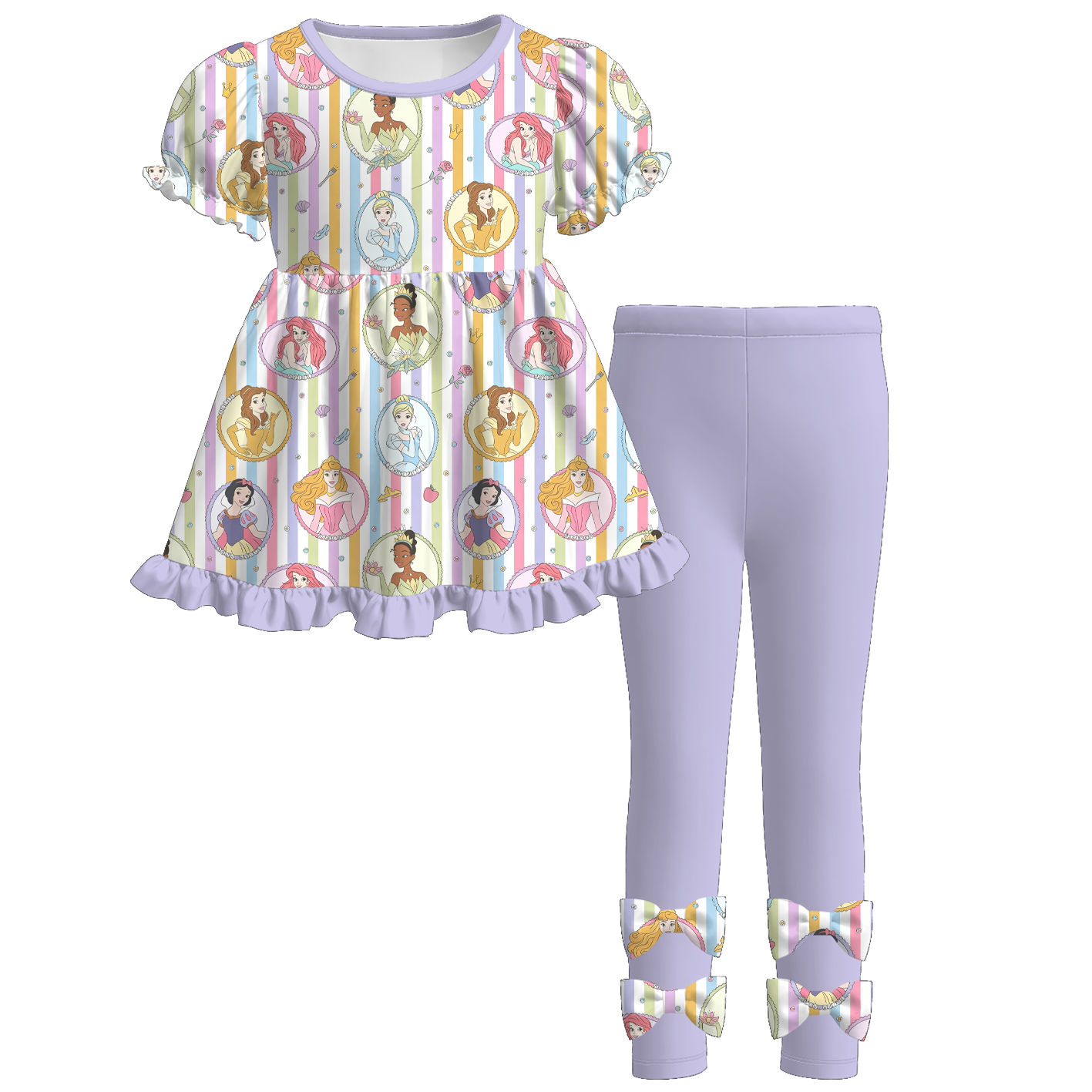 (Weekly Pre-Order)Girls Princess Ruffle Outfit Set(Ends 9.13)