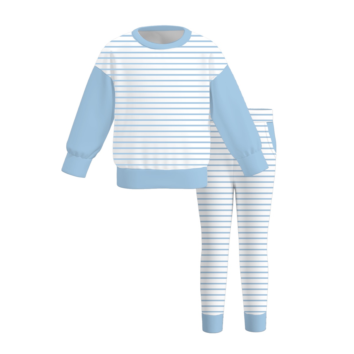 (Weekly Pre-Order)Girls Fall Stripe&Dot Sweatshirt Set(Ends 9.27)