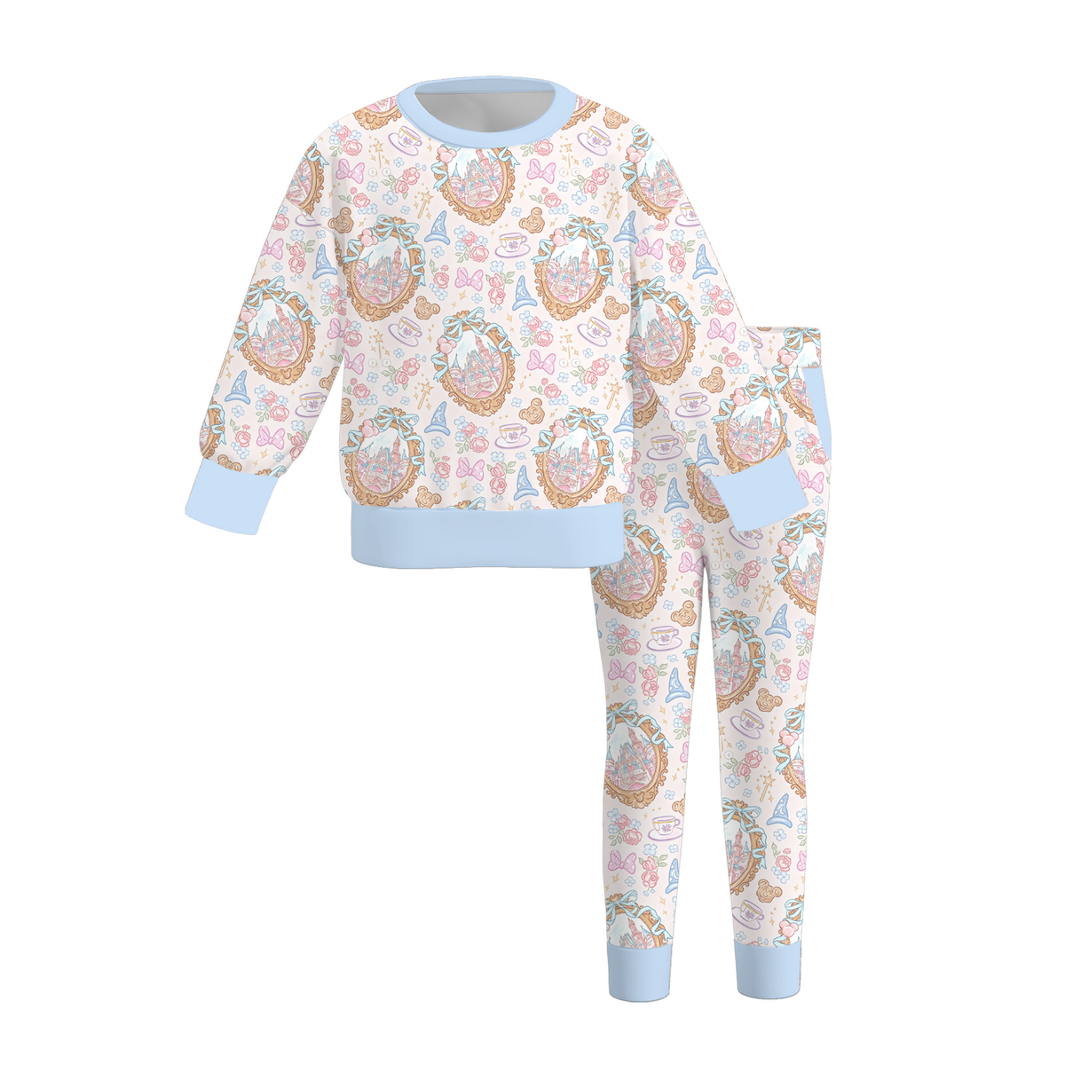 (Weekly Pre-Order)Girls Cartoon Print Outfit Set(Ends 10.6)