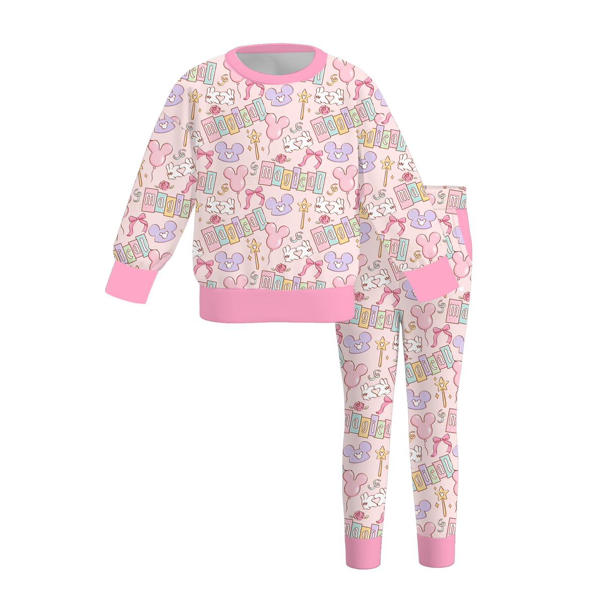 (Weekly Pre-Order)Girls Cartoon Print Outfit Set(Ends 10.6)