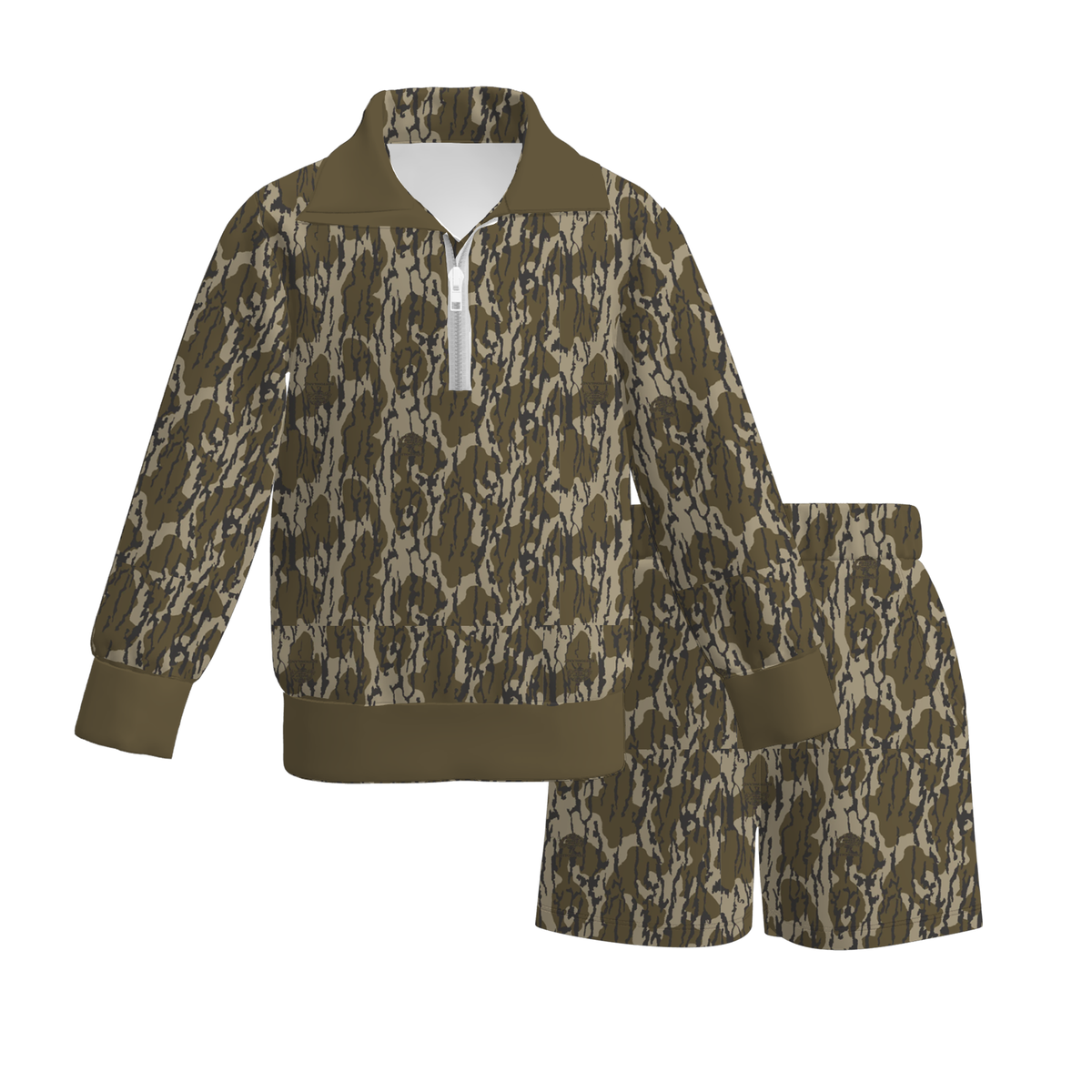 (Weekly Pre-Order)Girls Fall Print Zipper Pullover Set(Ends 10.11)