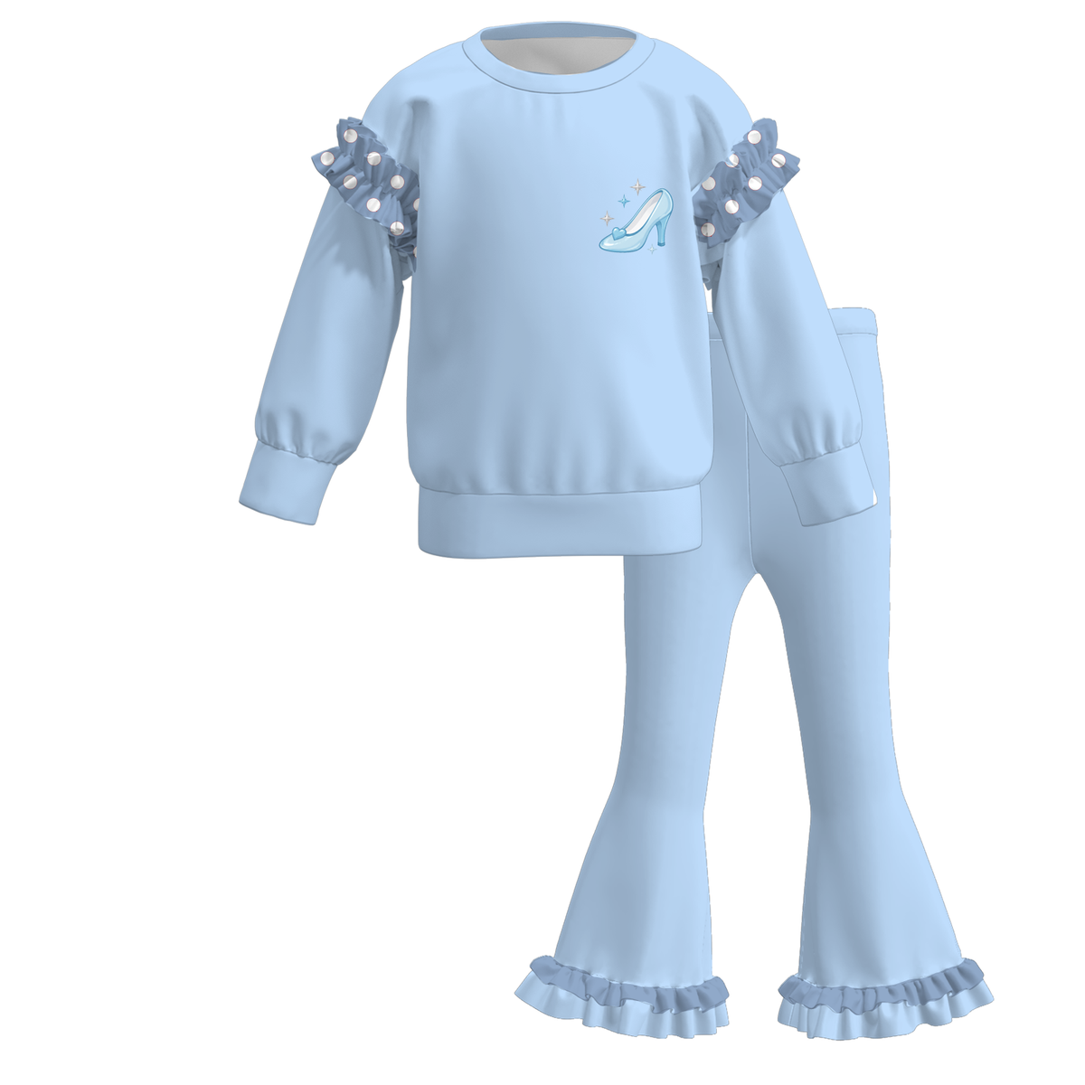 (Weekly Pre-Order)Girls Princess Print Outfit Set(Ends 10.28)