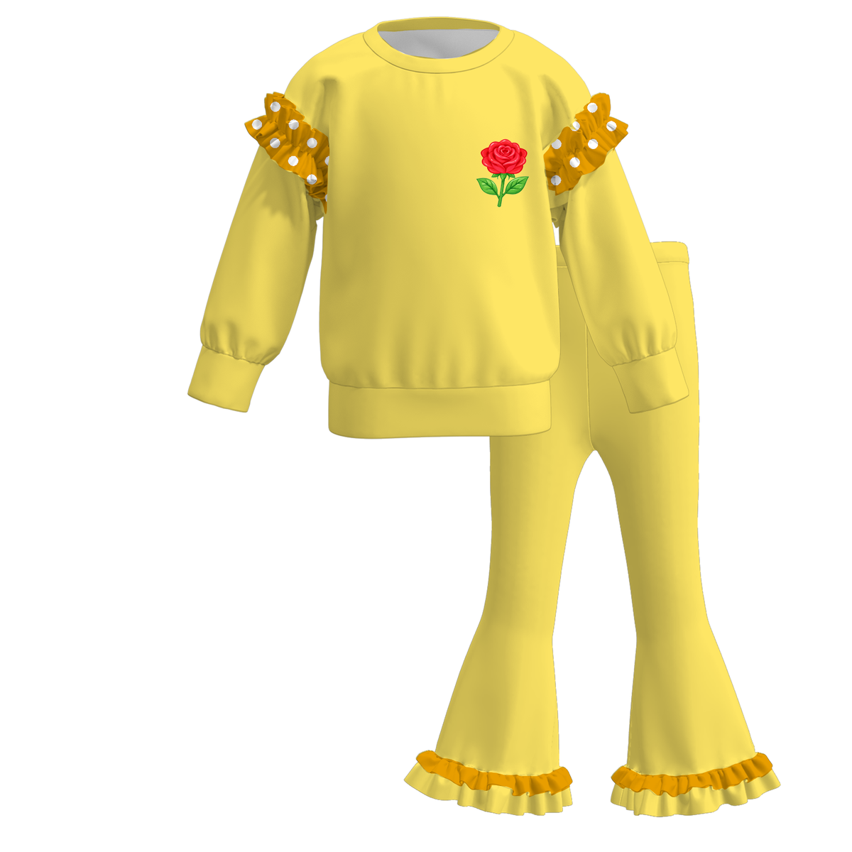 (Weekly Pre-Order)Girls Princess Print Outfit Set(Ends 10.28)