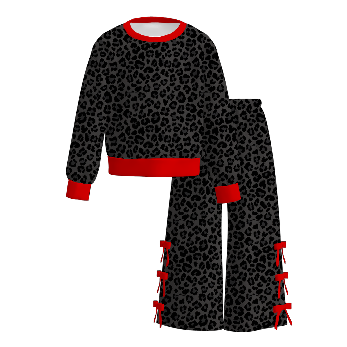 (Weekly Pre-Order)Girls Valentine's Day Print Outfit Set(Ends 11.8)