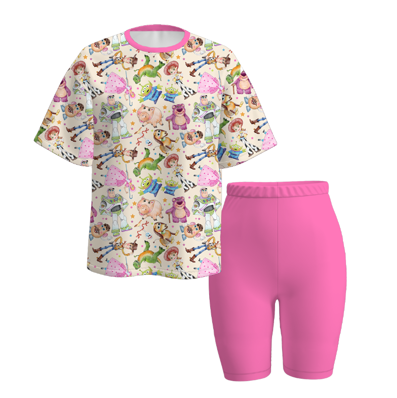 (Pre Order)Family Spring and Summer Princess Print Set&Top