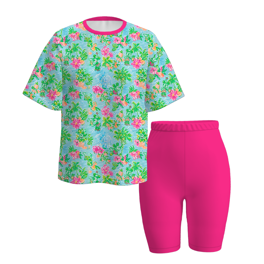 (Pre Order)Family Spring and Summer Floral Print Dress&Set